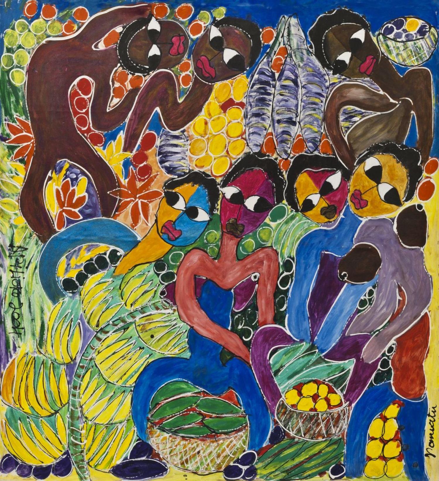 Market scene by Aloi Pilioko